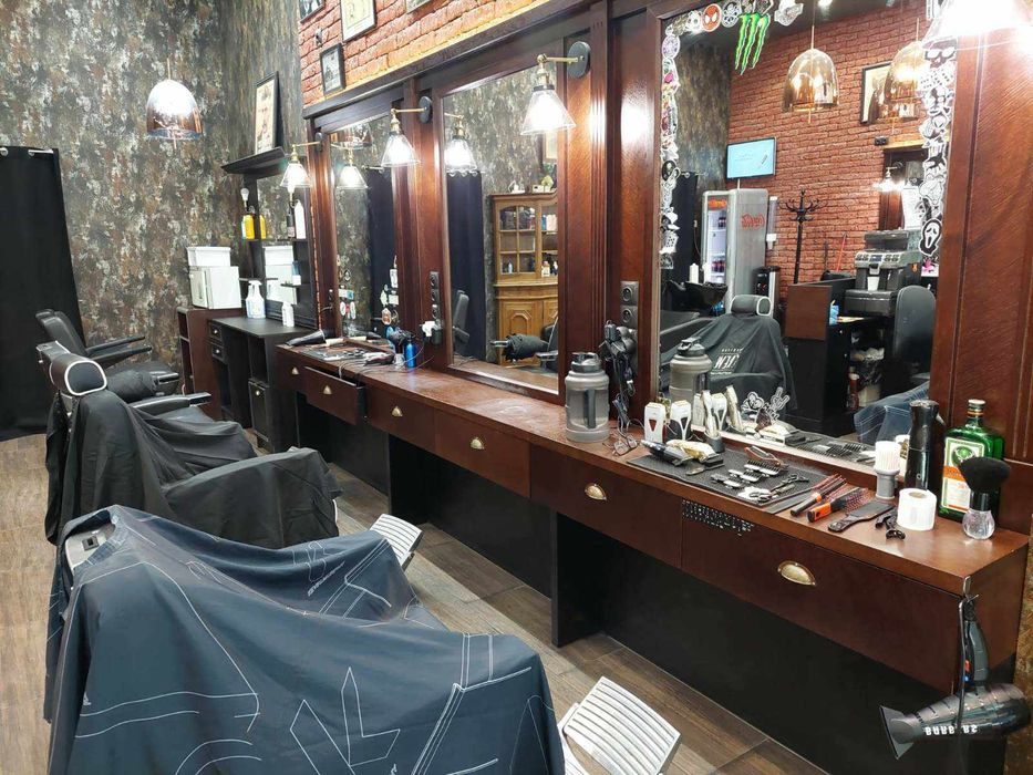 Stanowisko konsola  barber barberskie potrojne