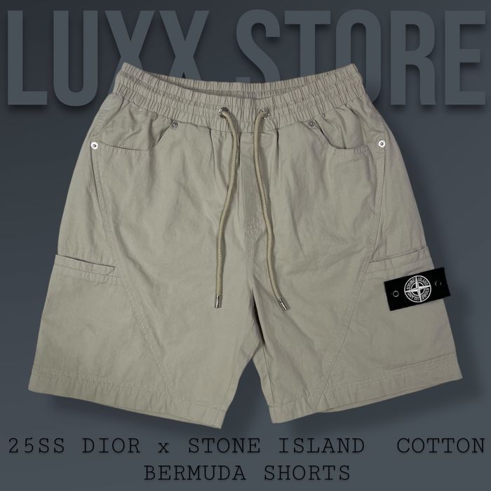 Шорти Stone Island x Dior Bermuda (stoneisland, стон стонайленд)