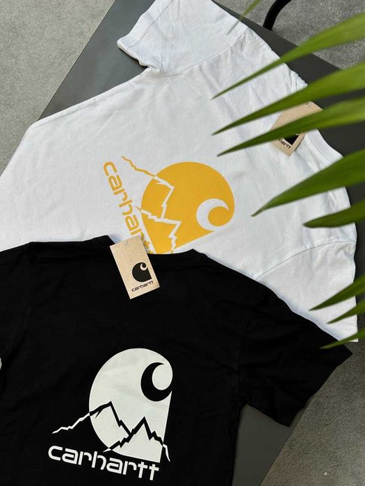 Футболка CARHARTT Fading Script (Черная / Белая • XS S M L XL XXL)