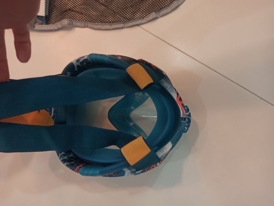 SUBEA Maska do snorkelingu Easybreath Junior XS dla dzieci TURKUSOWY