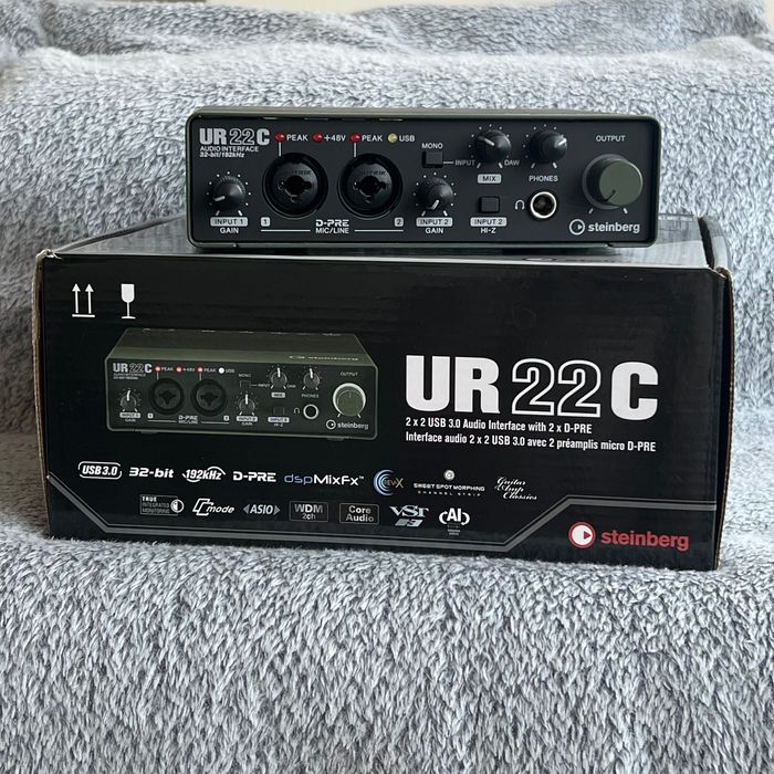 Interfejs audio Yamaha UR22C - Stan idealny, Komplet, BOX