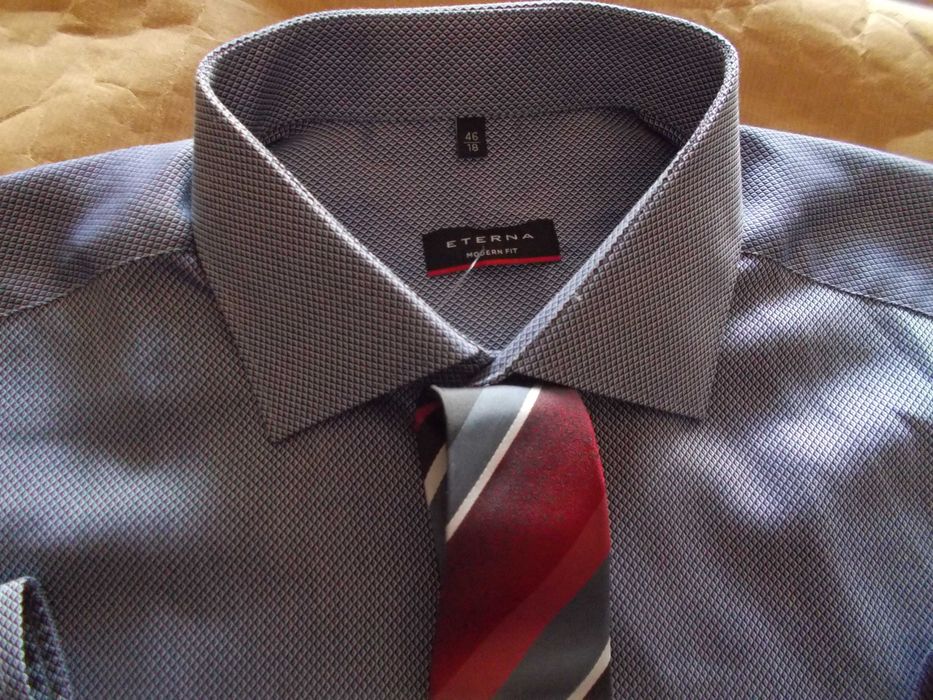 4XL ETERNA Exclusive Line Nowa Koszula Męska 4XL46/47 Germany+ Krawat