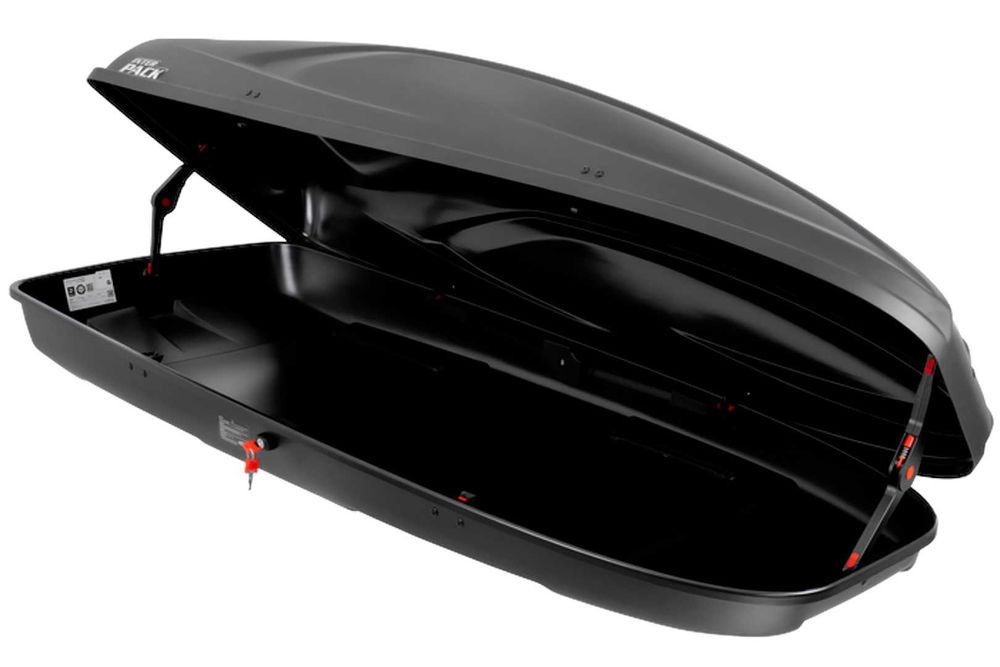 Box dachowy Inter Pack Stella 480 czarny kevlar wypożyczalnia na doby