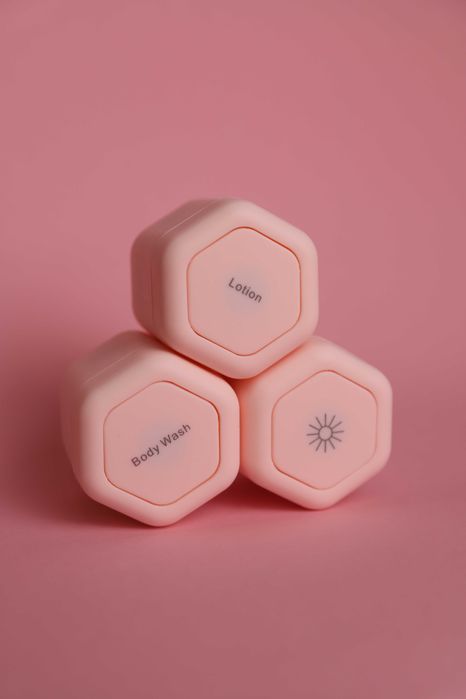 ‼️ХІТ продаж‼️Магнітні баночки для крему 3шт,дорожні набір контейнерів