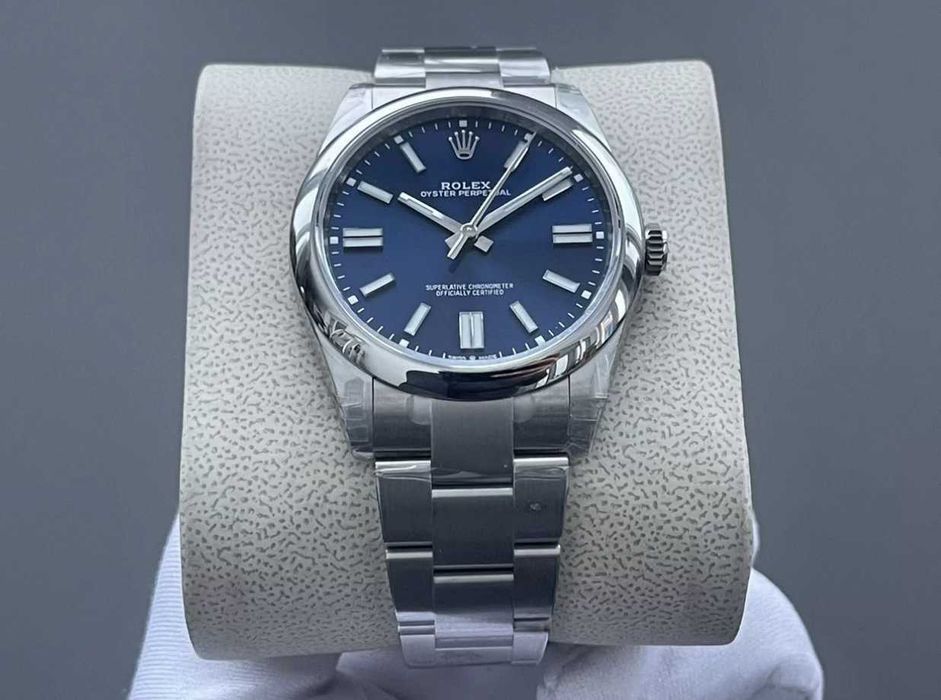Часы rolex oyster perpetual 41 blue dial