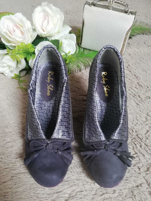 Ruby Shoo Damskie Obcasy  Zamsz, Z Ozdobnymi Chwostami