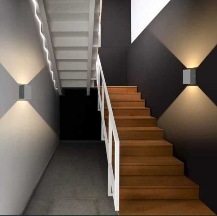 Klighten 2 szt lamp ściennych LED wewnątrz na zewnątrz 7W wodoodporne