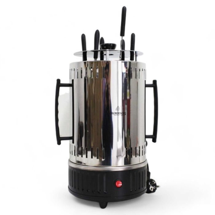 Электрошашлычница Crownberg CB 7416 шашлычница 6 шампуров, нержавейка