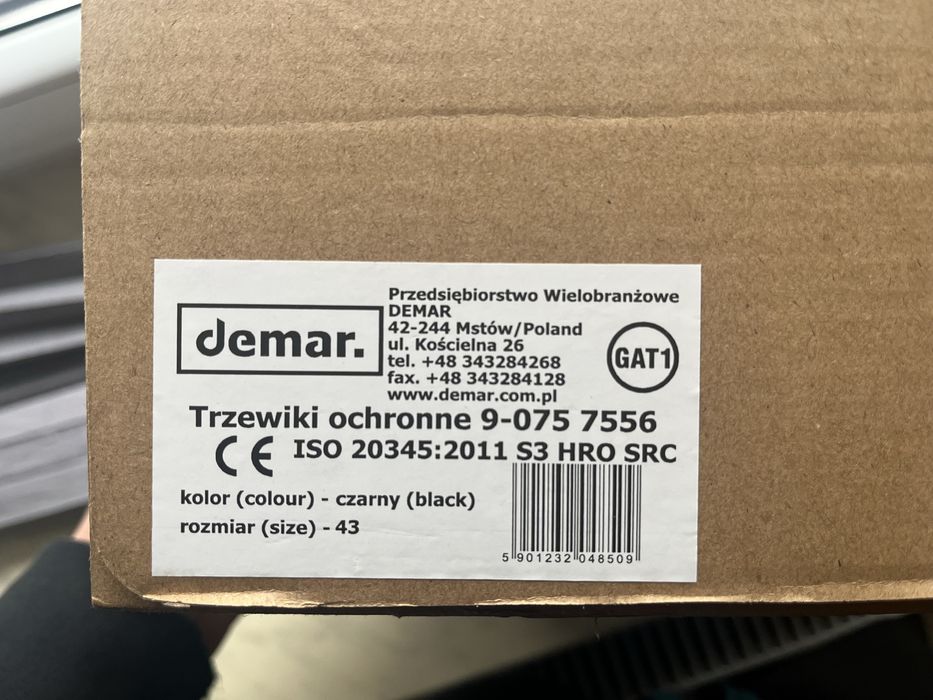 Obuwie robocze trzewiki DEMAR SPAWALNICZE SPAWACZ S3 Rozmair 43