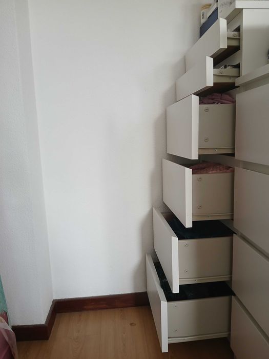 Camiseiro branco ikea malm