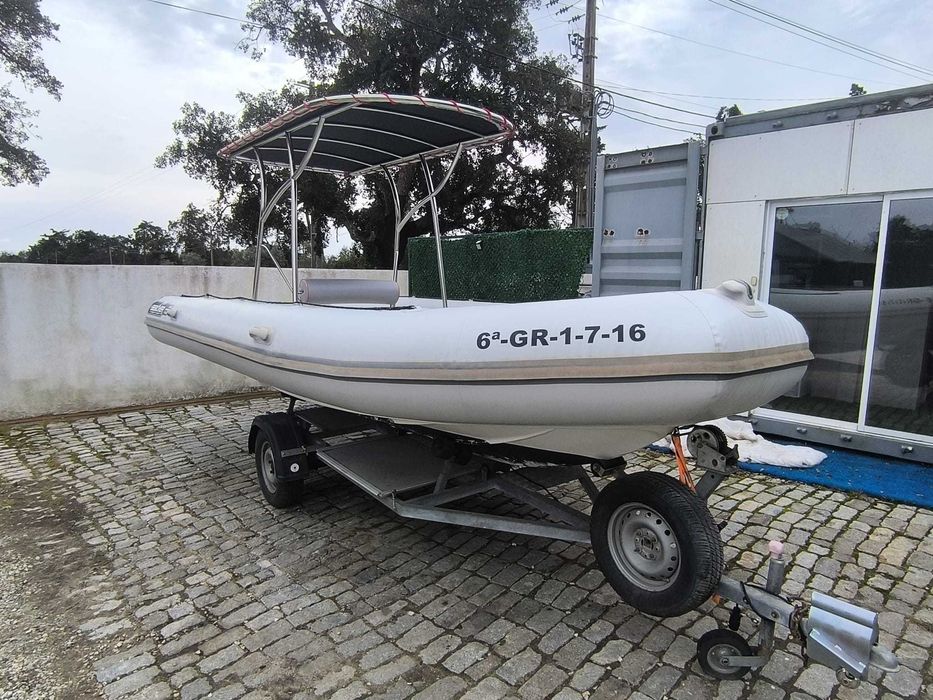 Semi rigido sealver waveboat rib606 para mota de agua