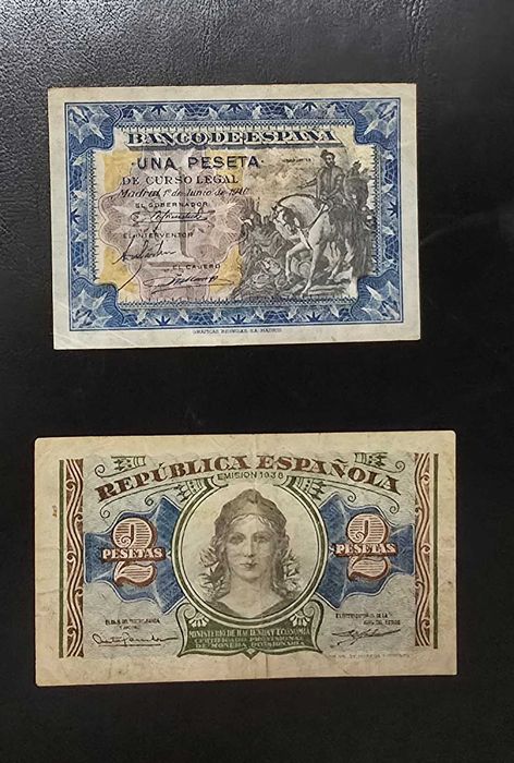 nota  pesetas 1940