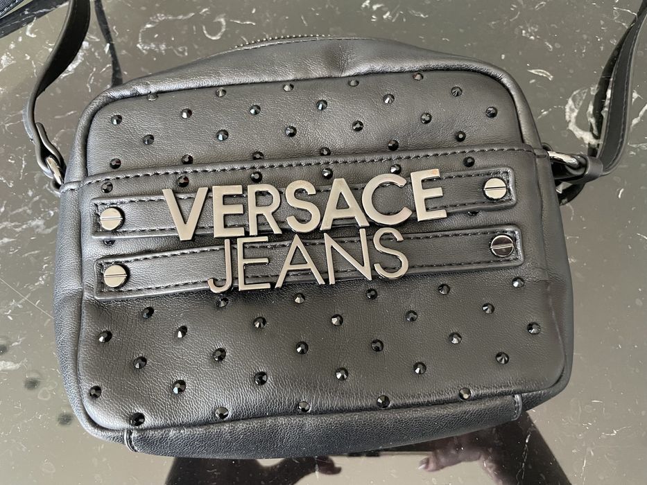 Versace Jeans Torebka Listonoszka Kamienie czarna