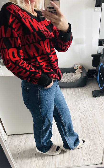 Spodnie jeansowe szerokie nogawki rozmiar xl