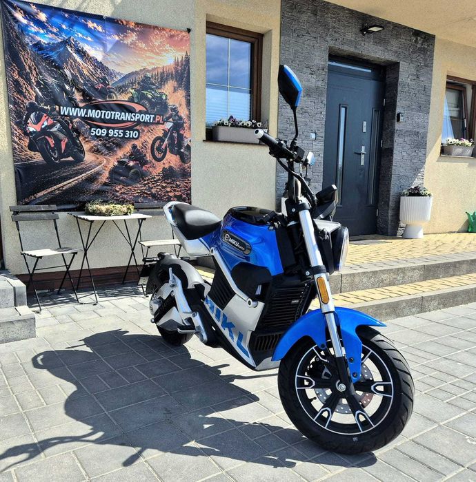 Miku Super – mocny motocykl elektryczny - zarejestrowany-  3000W – 2 osobowy na kat. B