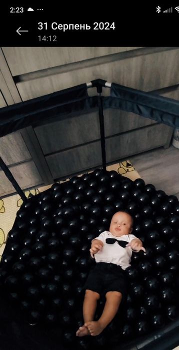 Шаріки в сухий басейн чорні 200 шт