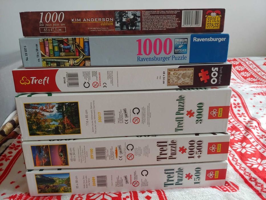 Puzzle zestaw 6 szt ( 3000 , 1500 , 1000, 500 )