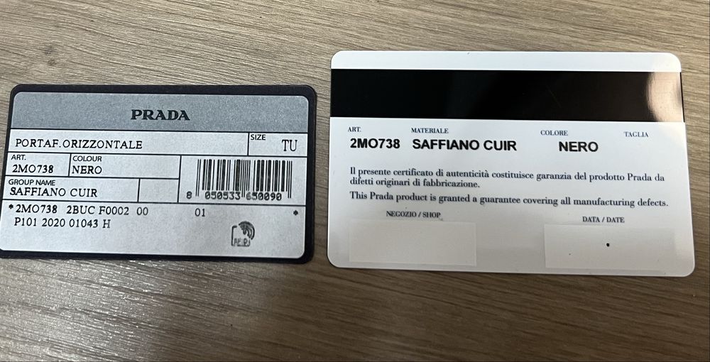 Portfel męski Prada
