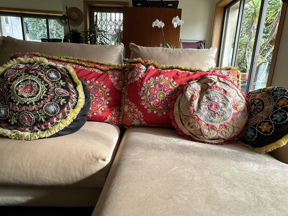 Conjunto almofadas GATO PRETO estilo oriental