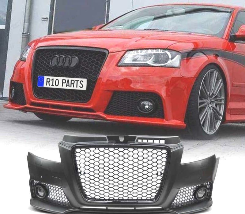 PÁRA-CHOQUE FRONTAL AUDI A3 8P 08-12 RS PRETO PDC