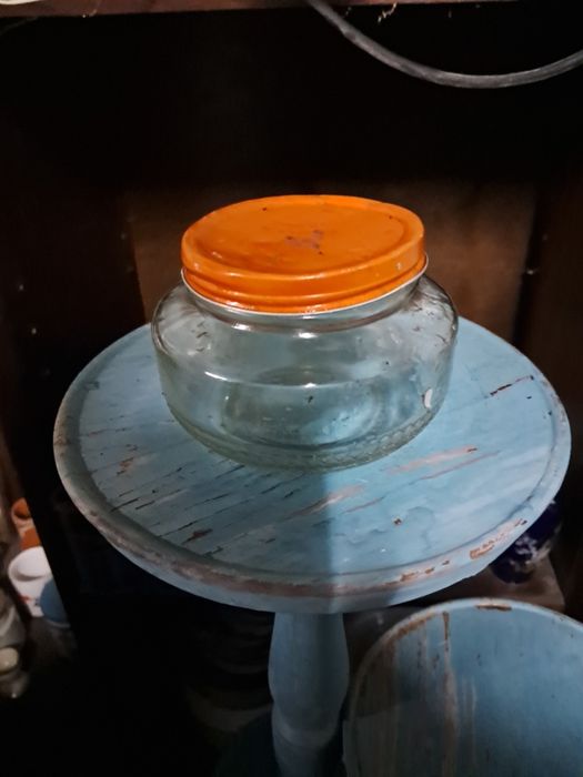 Frasco em vidro antigo