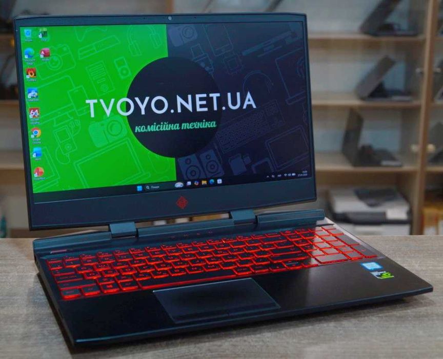 ГАРАНТІЯ HP Omen 15(i5-8300H/RAM 16ГБ/SSD 256ГБ/HDD 1ТБ/GTX 1050)TVOYO