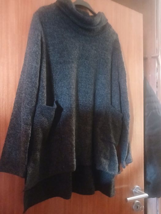 Camisa cinza com gola quentinha xl