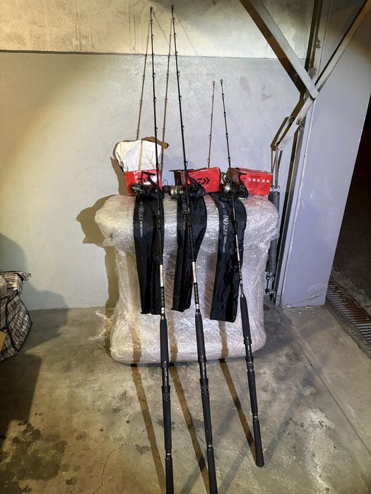 Conjunto de pesca Daiwa BG – Como novo