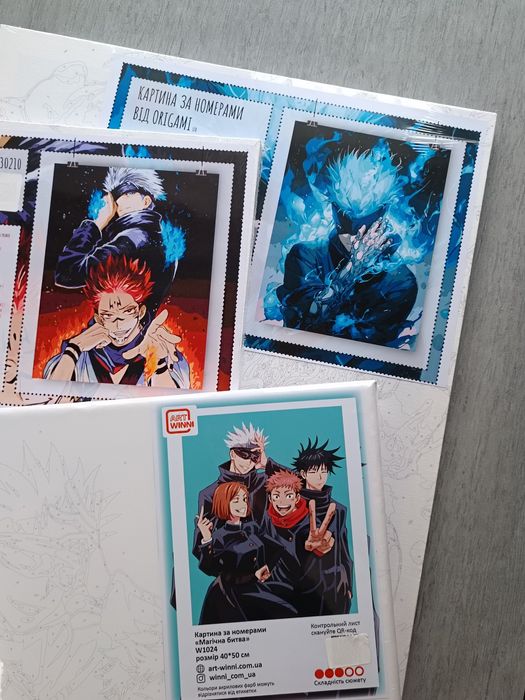 Картини за номерами Секрет небес реквієм та інші персонажі