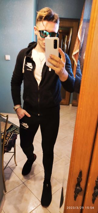 Nike - czarny komplet dresowy -rozm. M