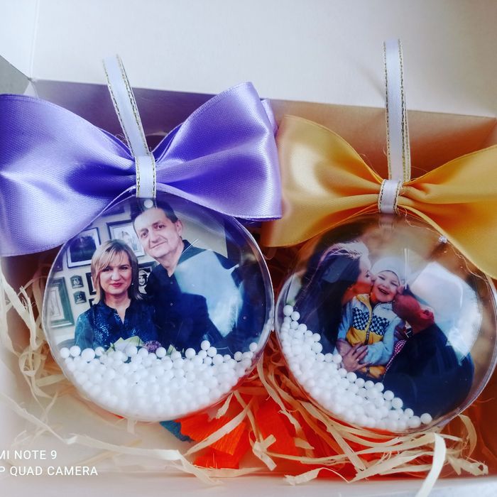 новорічні кульки з фото