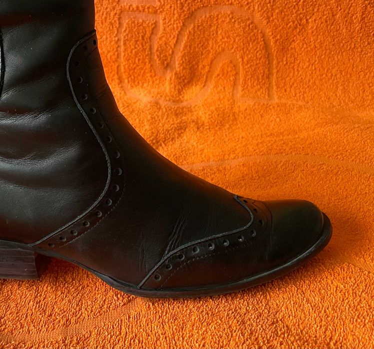 Kozaki damskie Conphol-Bis rozm.38, czarny, skóra