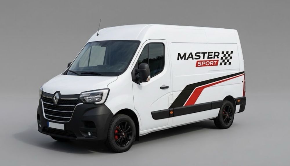 Zestaw naklejek Renault Master Sport na dwa boki ducato boxer trafic vivaro multivan