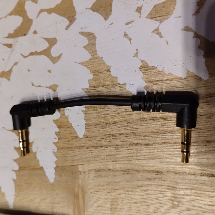 Kabel typu Jack x2 krótki 15 cm