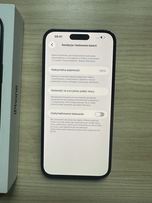 Iphone 14 pro max 100 % kondycji baterii