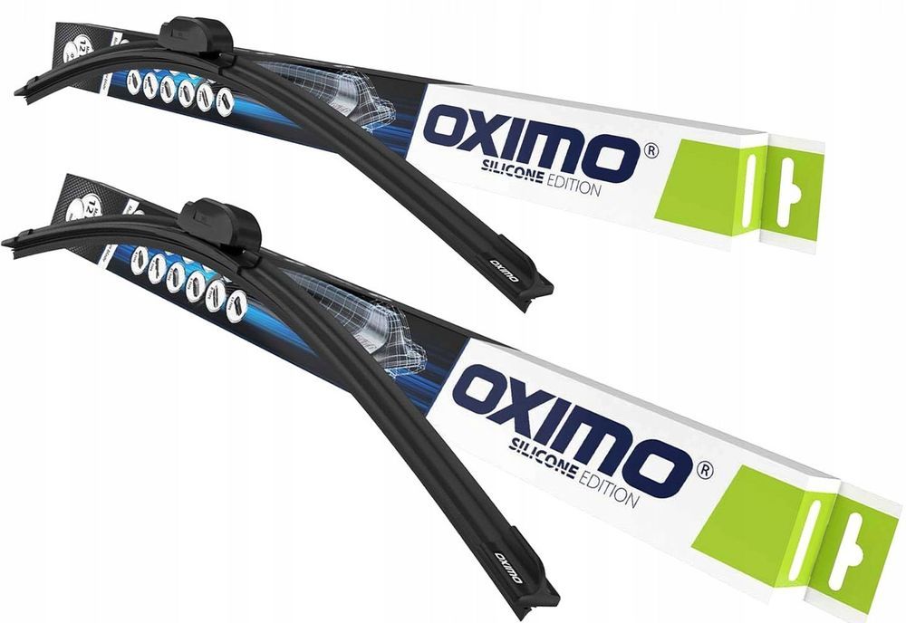 2x wycieraczki bezszkieletowe oximo 550mm 550mm 55cm 55cm kpl.
