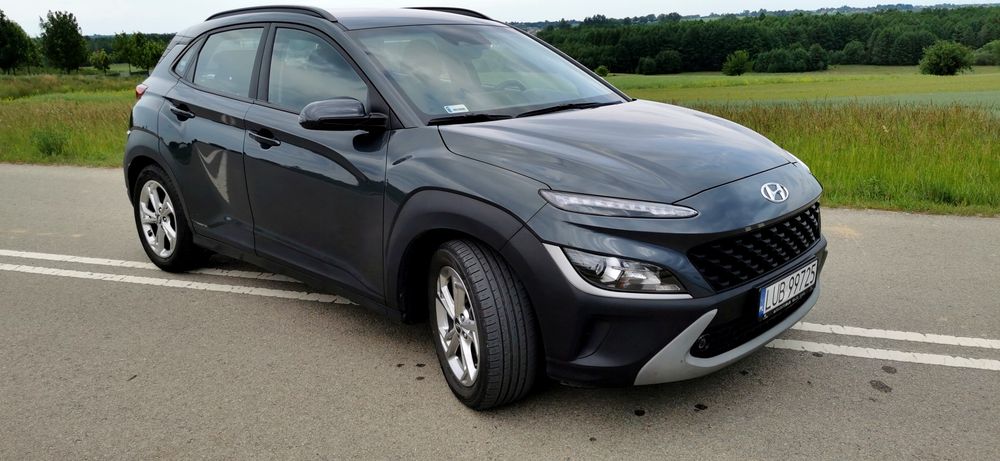 Hyundai Kona 2021r 60tys przebieg salon Polska, komplet zimówek