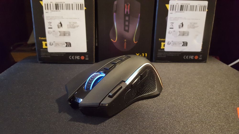 Миша нова безпровідна ігрова з акумулятором RGB радіо 2.4 gHz E-YOOSO