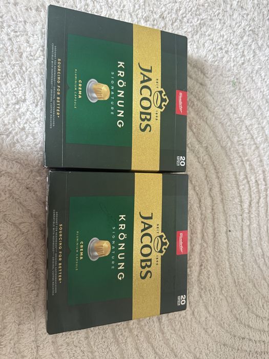 Kapsułki Jacobs, 80 szt, jedno opakowanie otwarte ale pełne.