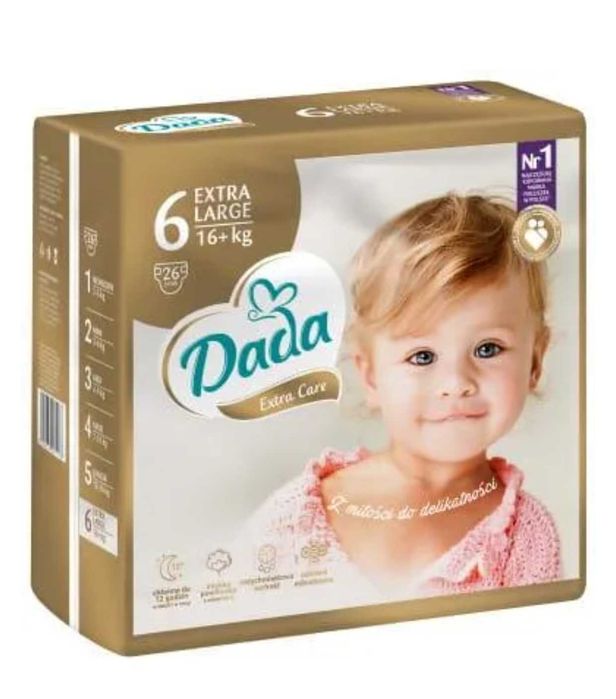 2 z Pieluszki Dada 6 - 2 paczki (z jednej wyjęte 2 pieluszki)