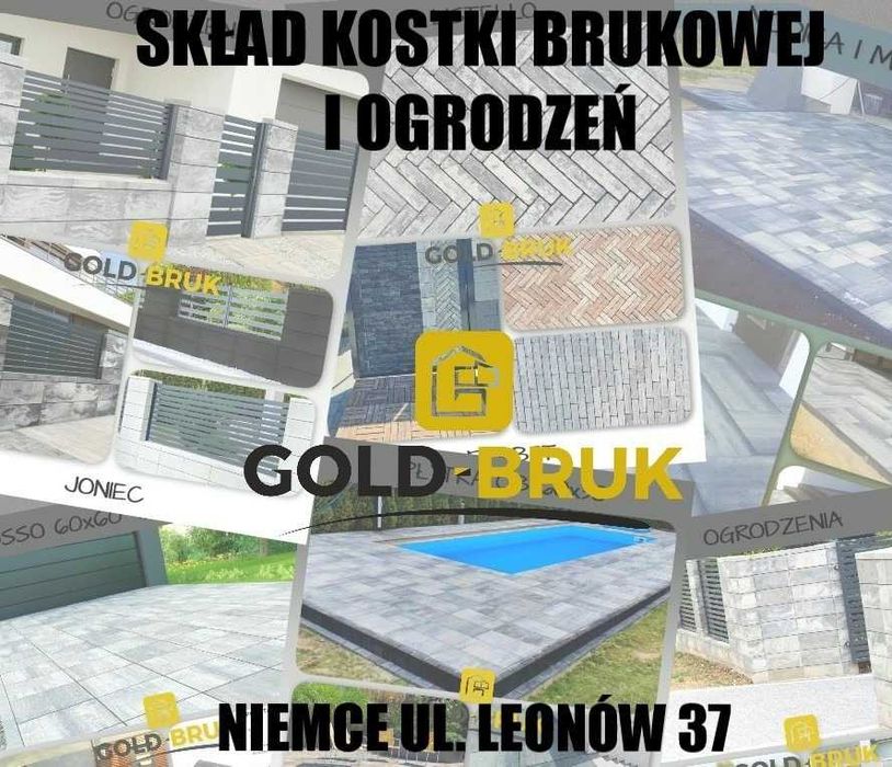 Obrzeże palisadowe BRĄZ 8x28x48 Endo Polbruk palisady taras schody