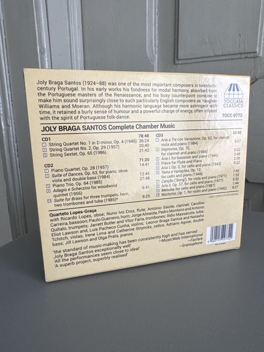 Joly Braga Santos - Complete Chamber Music (3 CDs Box Set)