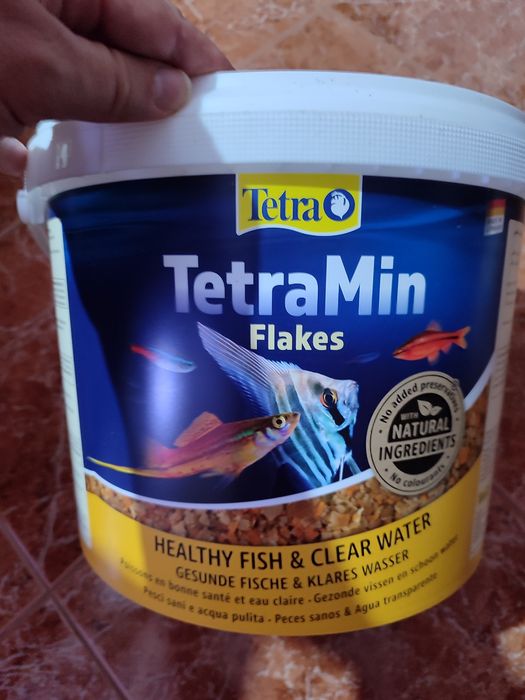 Flocos peixes tropicais lata com 10 litros