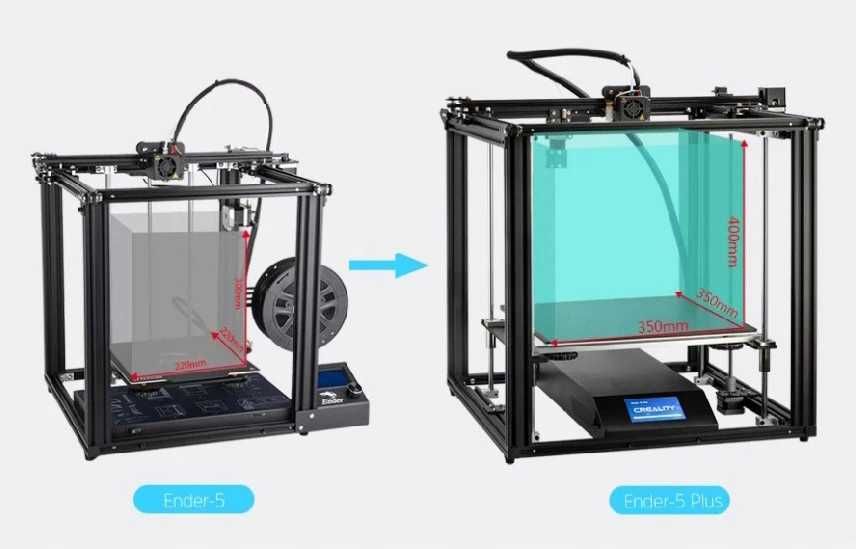 3D принтер Creality Ender 5 Plus 35x35x40 3д друк