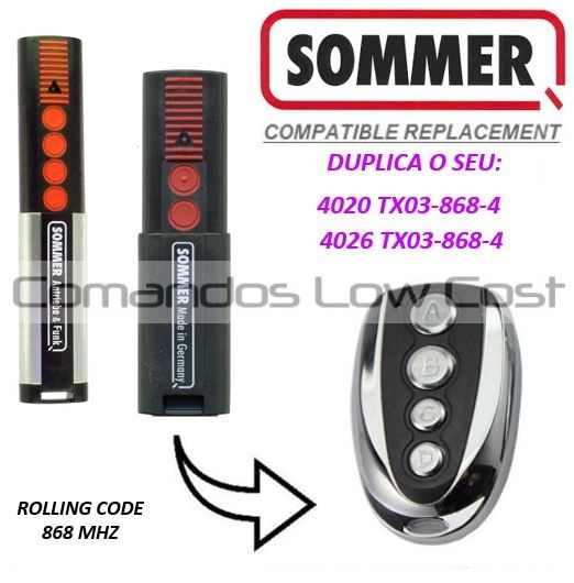 Comando compatível com SOMMER