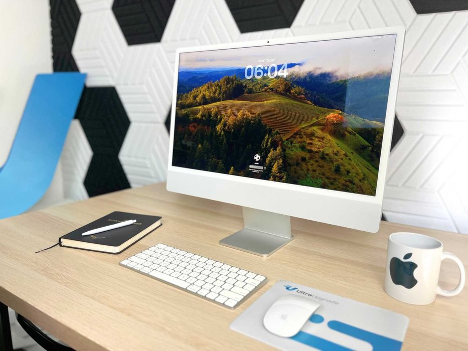 Apple iMac 24" | Retina | M1 | 16GB RAM | 1TB SSD | Srebrny | OFFICE | MAC + WINDOWS | Gwarancja | Faktura VAT | Golden Gate 2026