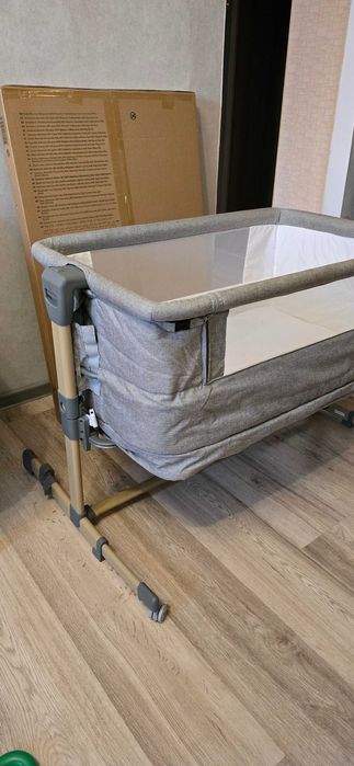 Дитяче ліжечко колиска-люлька приставна Kinderkraft