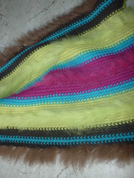 Codello piękny szal z futerkiem