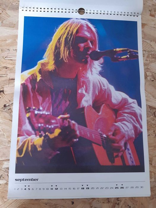Calendário Nirvana Kurt Cobain