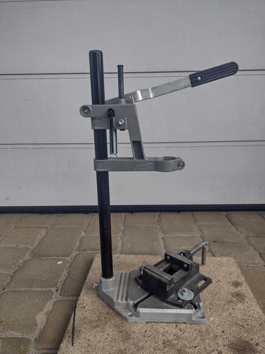 WOLFCRAFT uchwyt stojak do wiertarki + stolik + imadło do wiercenia